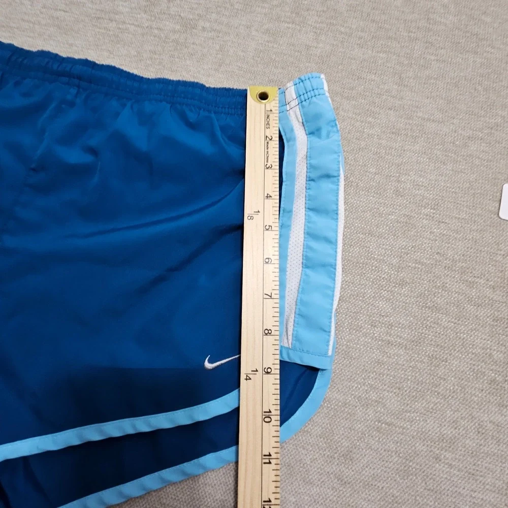 Nike Running Shorts Women Small Blue FIT DRY Mesh Trim 144172-422